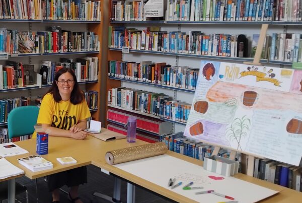 Photo of the project manager at Whitehaven's Multicultural Festival